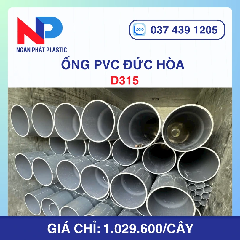 Ống Nhựa uPVC D315
